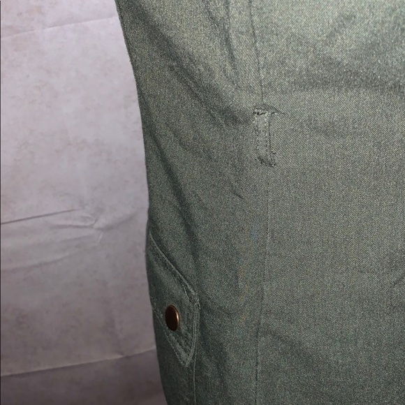 Sharagono Army Green Sleeveless Dress w/Zipper - Picture 9 of 10